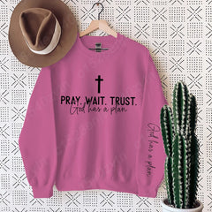 Christian Quote Crewneck Sweatshirt - Women's Oversized Inspirational Pullover