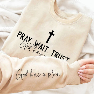Christian Quote Crewneck Sweatshirt - Women's Oversized Inspirational Pullover