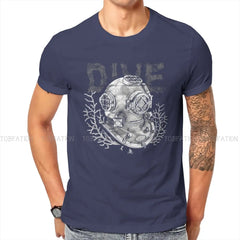 Scuba Diving Helmet T-Shirt - Vintage Ocean Graphic Streetwear