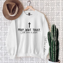 Christian Quote Crewneck Sweatshirt - Women's Oversized Inspirational Pullover