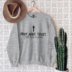 Christian Quote Crewneck Sweatshirt - Women's Oversized Inspirational Pullover