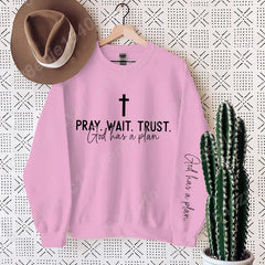 Christian Quote Crewneck Sweatshirt - Women's Oversized Inspirational Pullover
