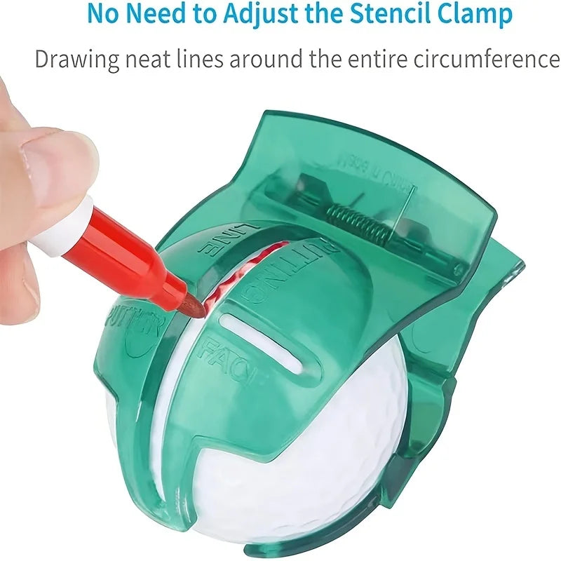 Golf Ball Line Marker Tool - Alignment Drawing Aid for Better Putting