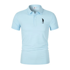 Men's Solid Quick-Dry Golf Polo - Business Casual & Athletic
