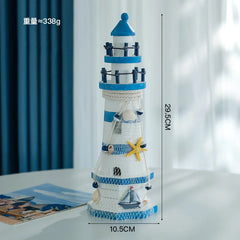 36 Styles Mediterranean Wooden Boat Anchor Lighthouse Collection Wall Hook | Nautical Decor