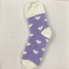 Love Flap Coral Fleece Socks