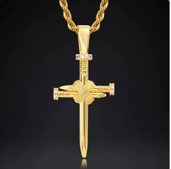 Zircon Cross Pendant Necklace | Faith-Inspired Jewelry