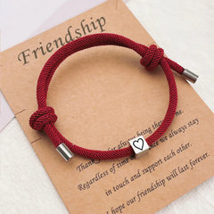 Simple Stainless Steel Geometric Friendship/Love Bracelet