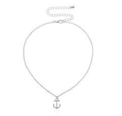 Anchor Cross Alloy Necklace for Women