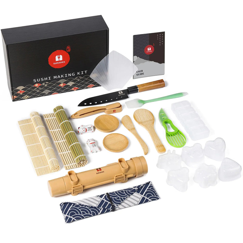 SUPJOYES 27 in 1 Complete Sushi Maker for Beginners