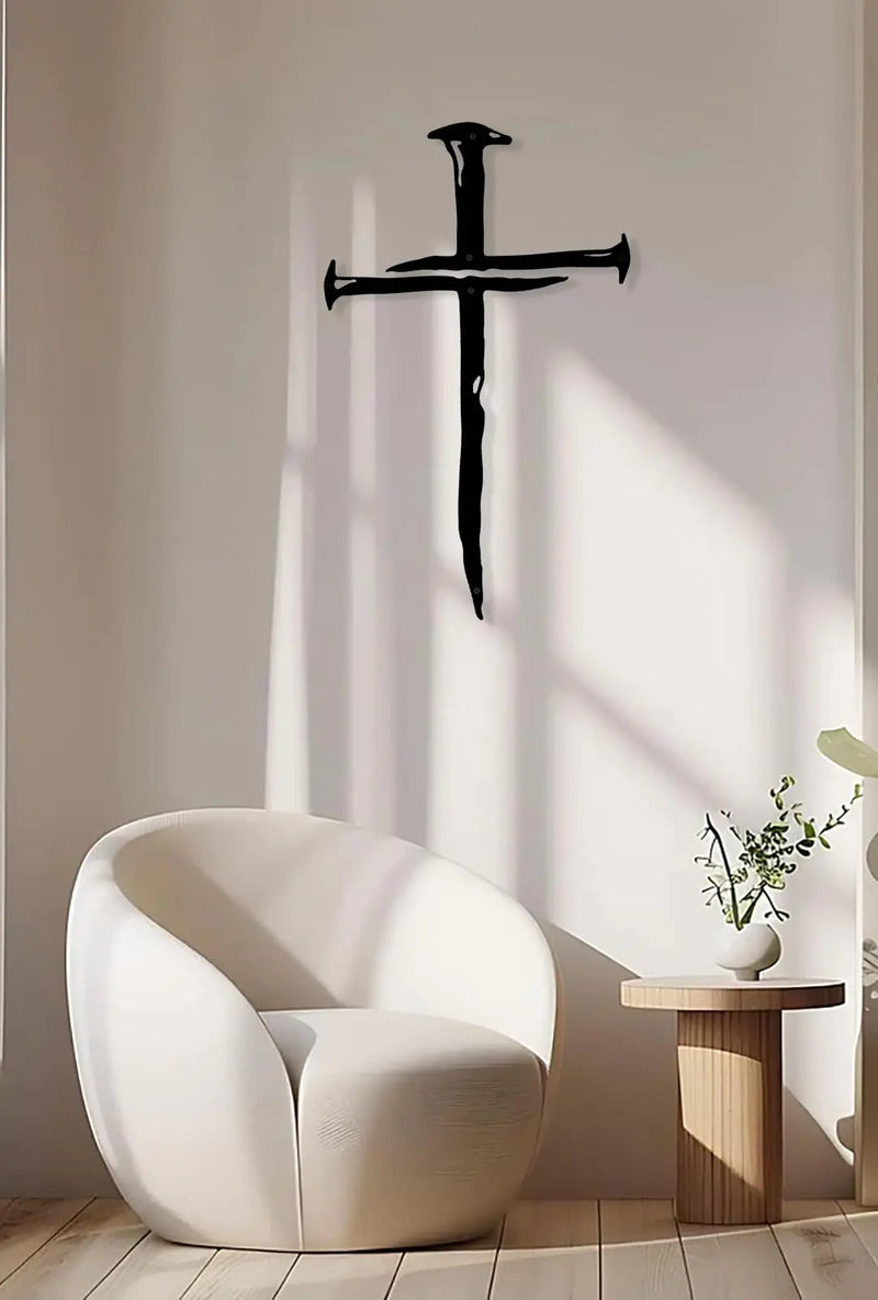 Metal Cross Wall Art - Religious Home Decor