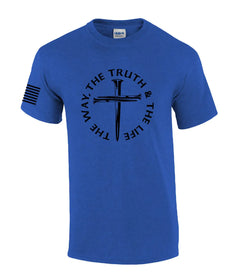 Jesus The Way Truth Life John 14:6 Christian T-Shirt XL