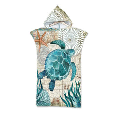 Ocean Hooded Beach Towels